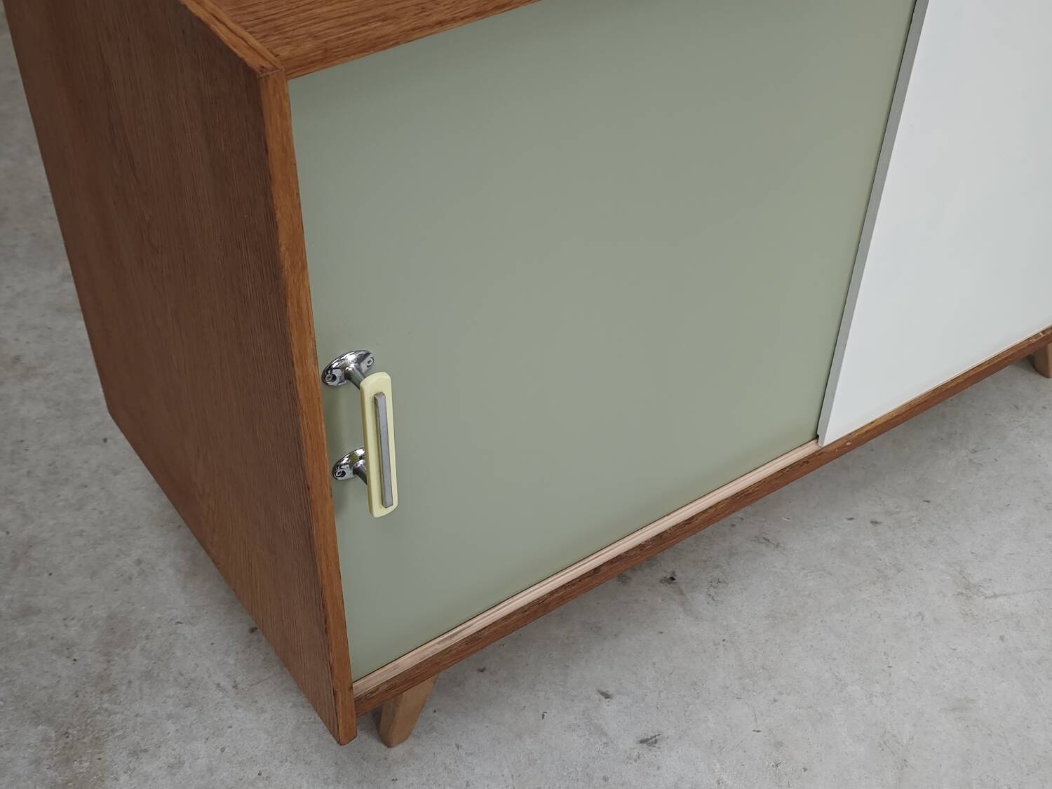 U-452 Green and White Sideboard by Jiri Jiroutek for Interier Praha 1960