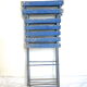 Paire de chaises de jardin anciennes, pliantes