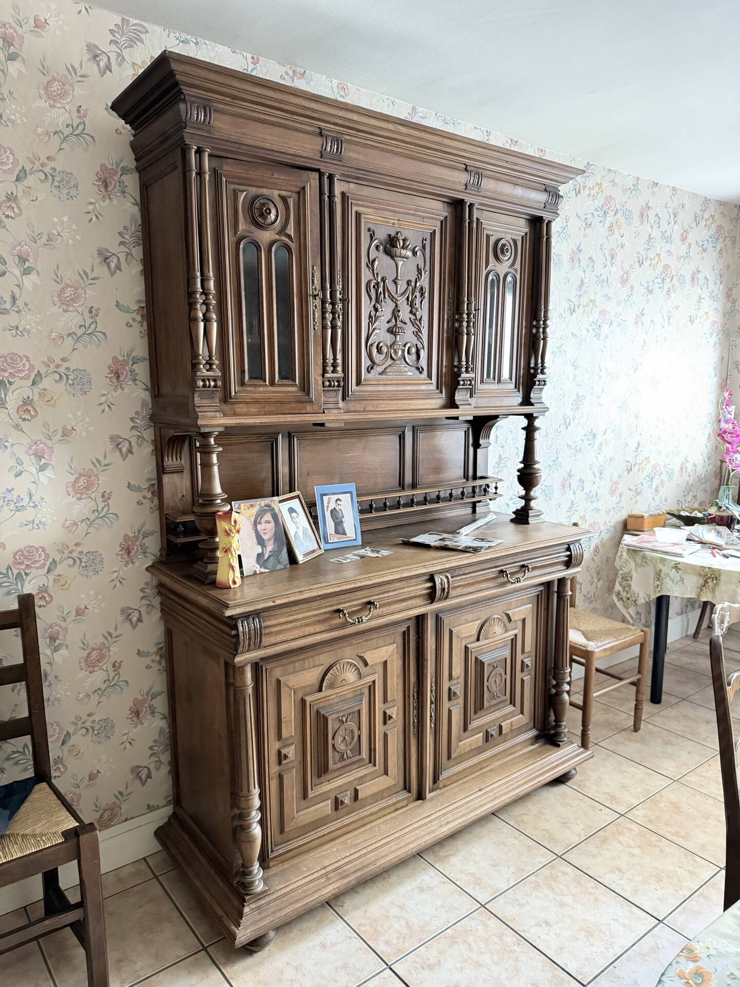 Rustic oak sideboard buffet Mado - Art Deco / Regio style
