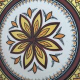 Coupe à fruits Henriot Quimper à motif floral stylisé