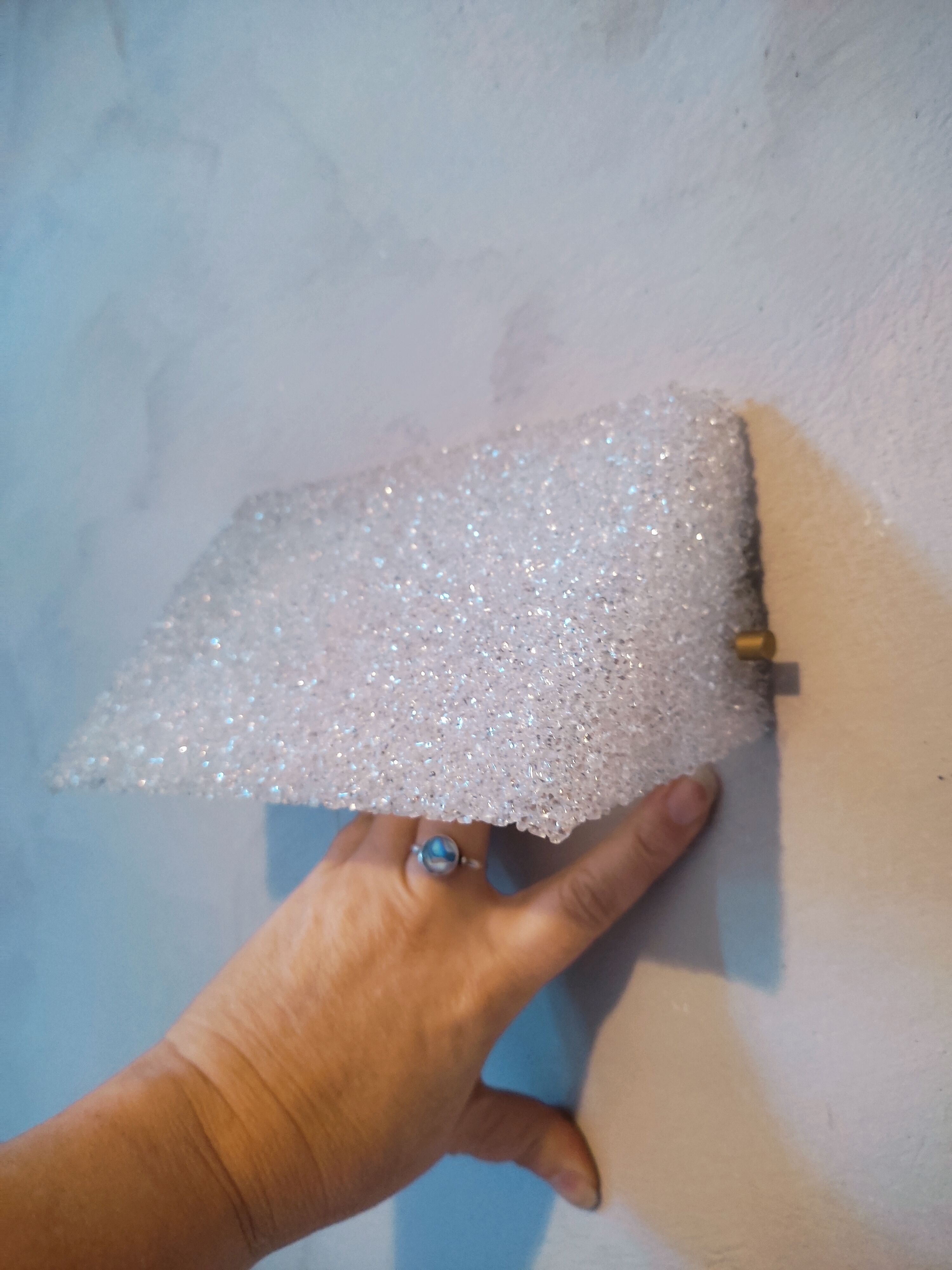 Modernist wall lamp perspex