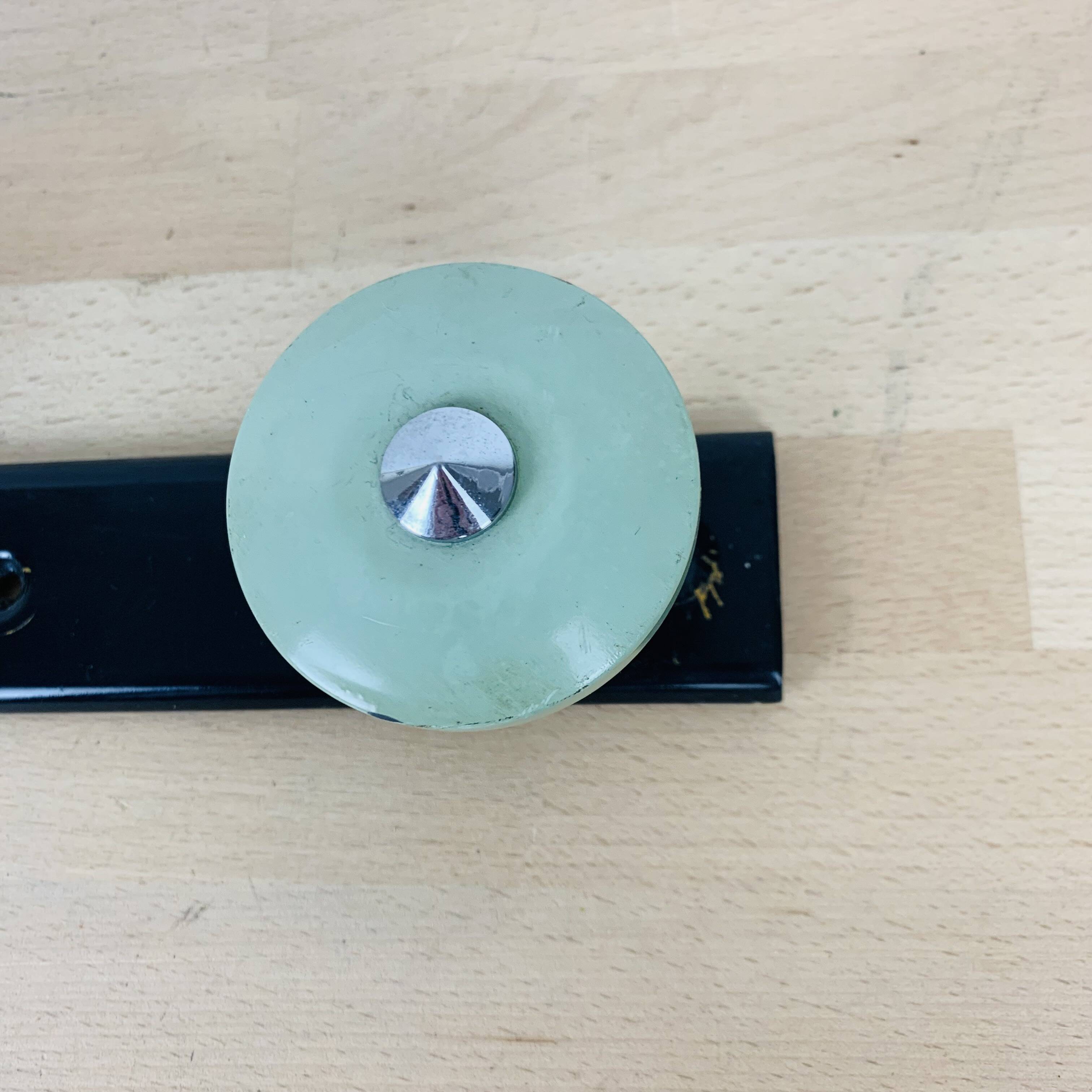 Wall coat rack with 3 hooks from the 1950s