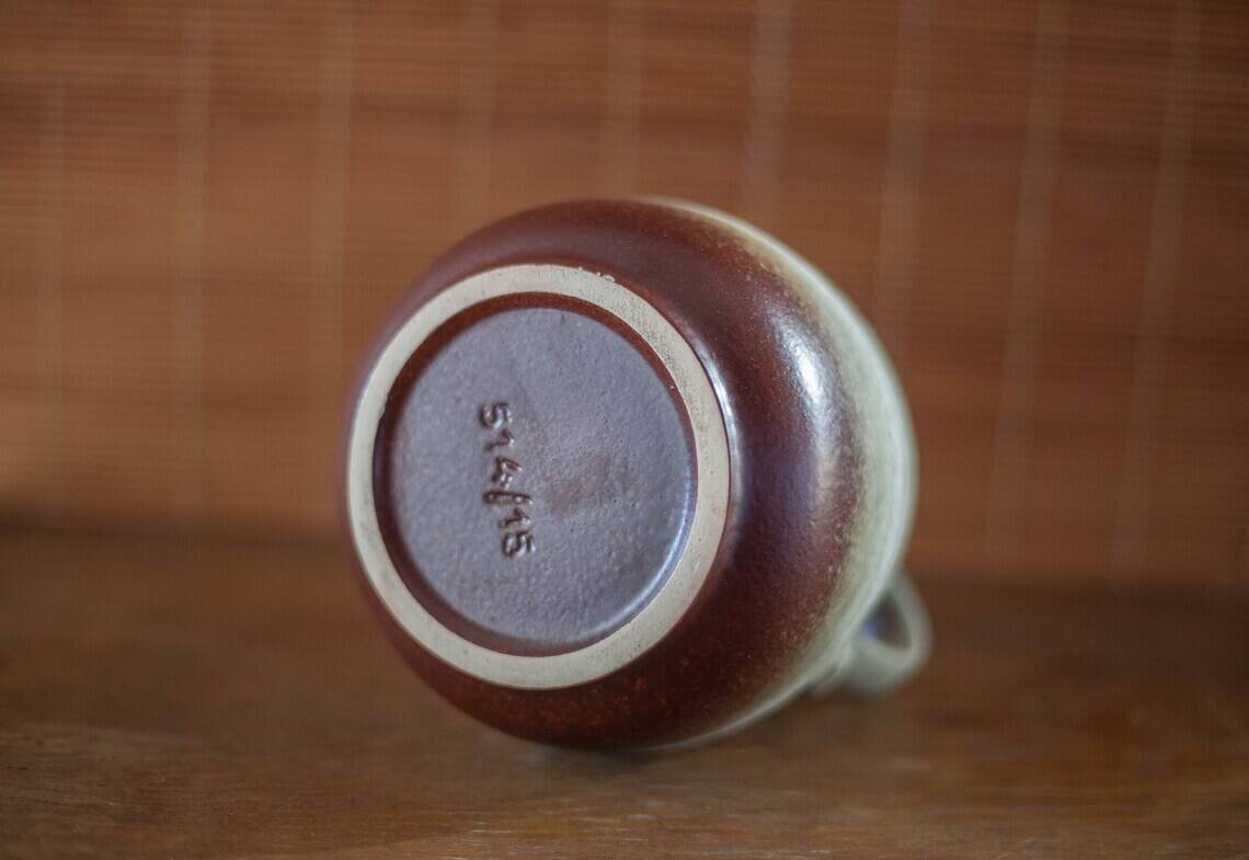 West Germany vase 514-15, German ceramic vase, flower pot, pottery, kitchen decor, decoration