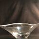 Crystal cup Daum free form signed empty fruit cup pocket
