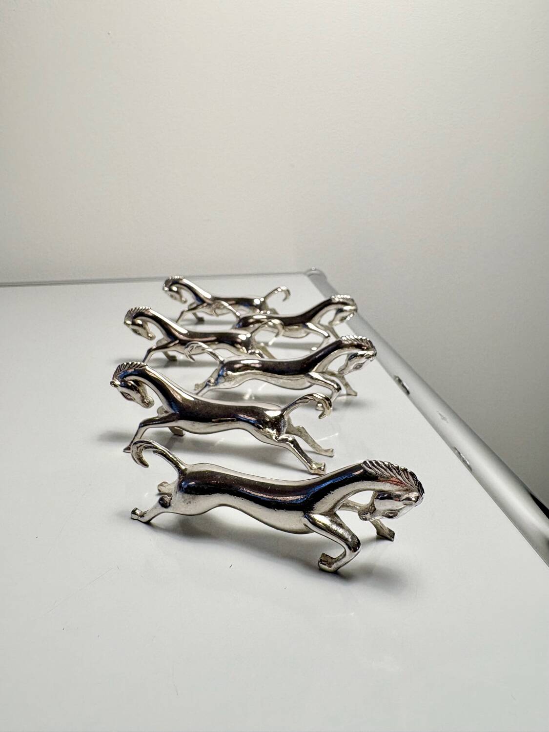 Lot de 6 porte-couteaux chevaux