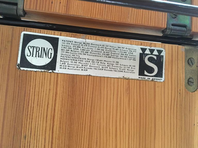 Nisse Strinning for String Design AB Sweden 1960 shelving system