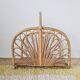 Magazine rack, vintage rattan storage