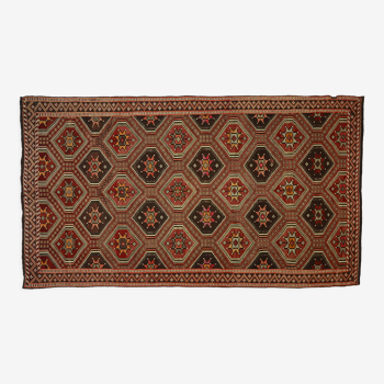 Anatolian handmade kilim rug 331 cm x 193 cm
