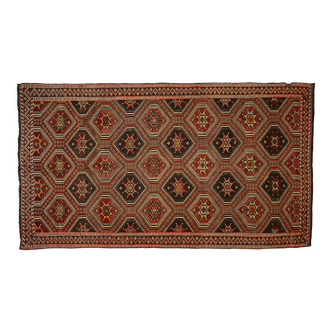 Anatolian handmade kilim rug 331 cm x 193 cm