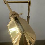 Brass reading floor lamp from the 1970s