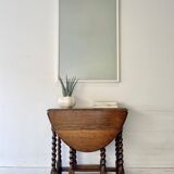 Vintage 1980s Wall Mirror with White Frame