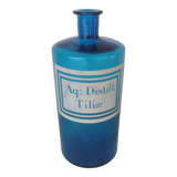 Antique blue apothecary bottle