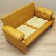 Canapé en cuir jaune, design italien, années 1960, fabricant : B&B Italia, design