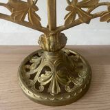 Chandelier en bronze doré, fin XIXème