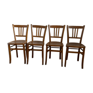 Ensemble de 4 chaises bistrot Luterma