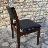 Wooden chair and skai