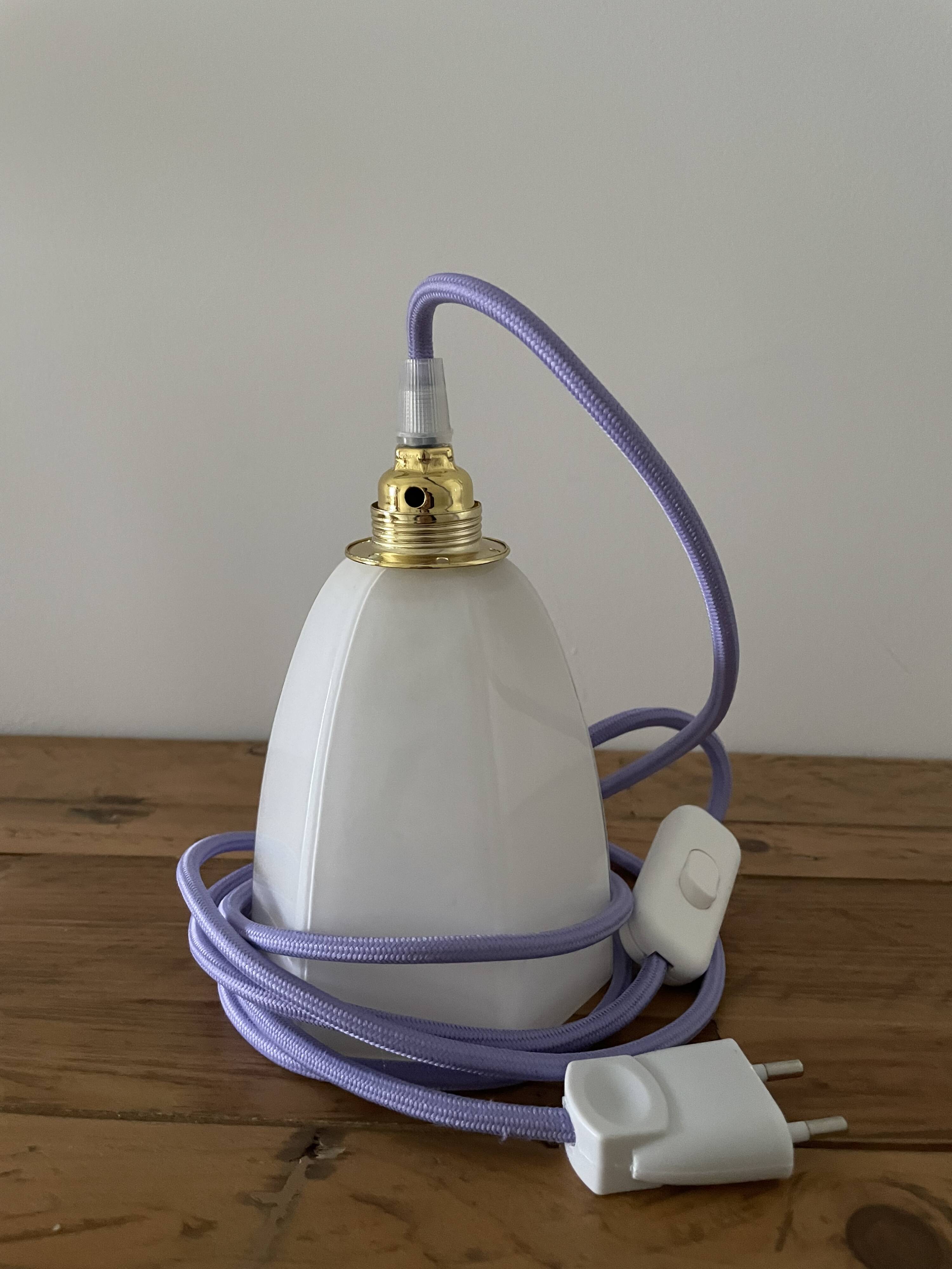 Vintage opaline lamp