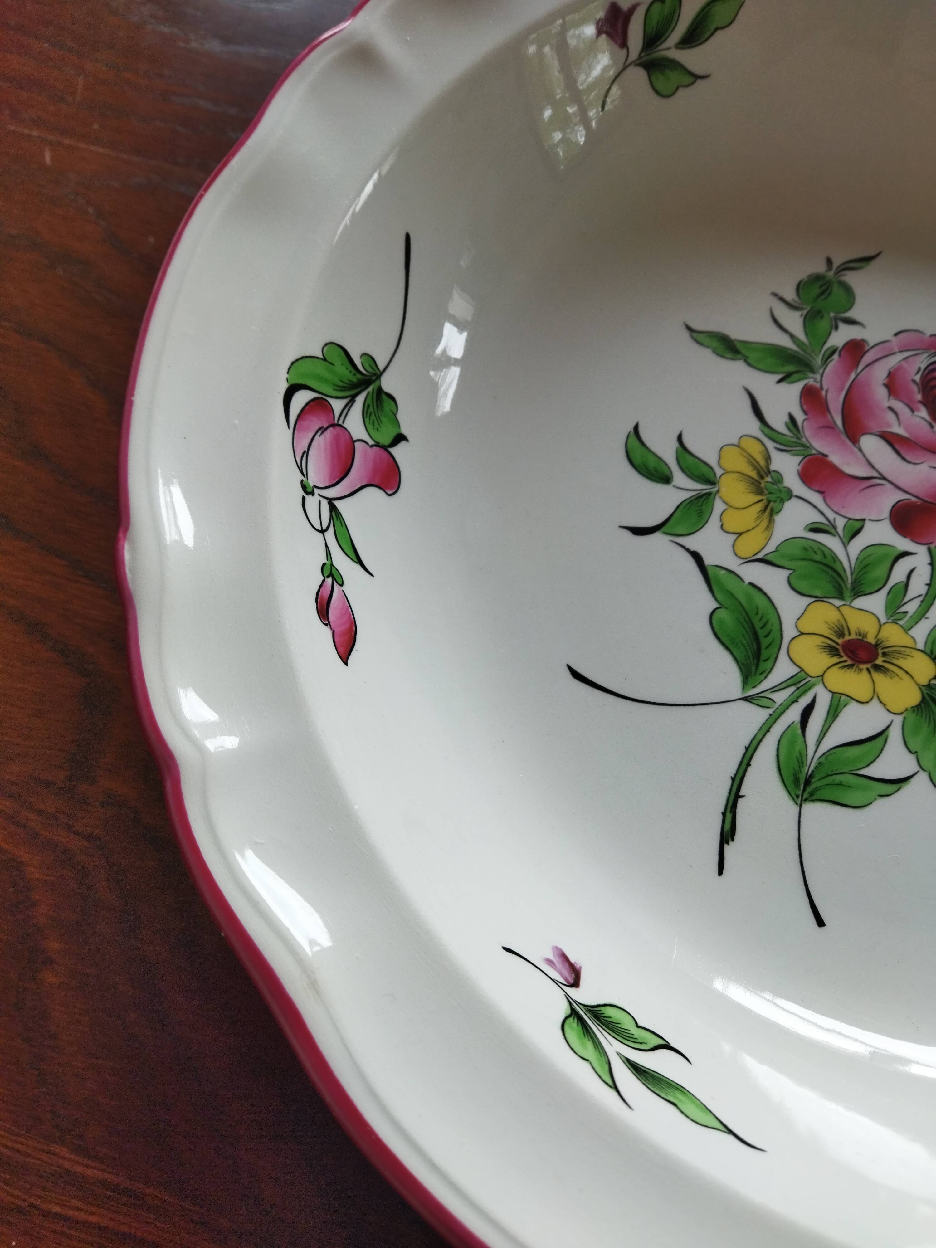 Deep dish "Fine street lamp" KG Lunéville