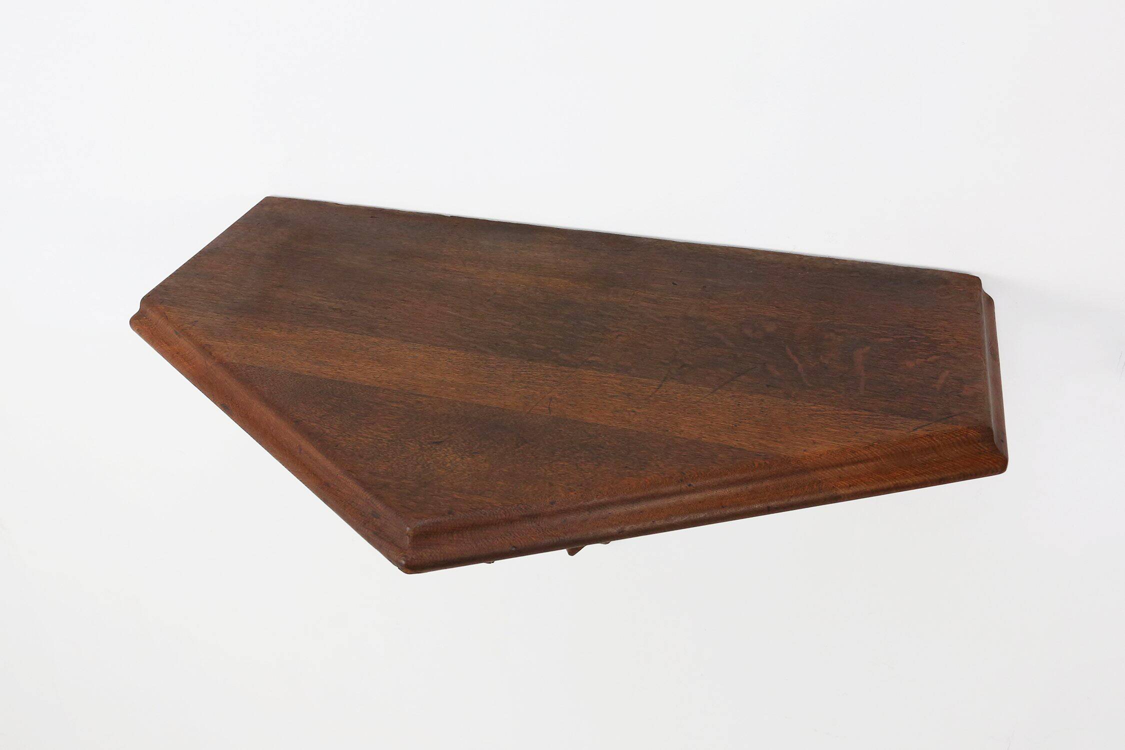 Pair of 2 Antique carved oak Church Wall Consoles, France ca. 1850