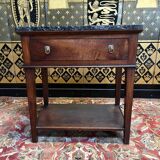 Empire period console in walnut