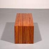 Elegant Italian mid-century beechwood bench (1960s)