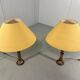 Set of 2 large marble table lamps 1970's