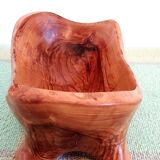 70's olive wood cut