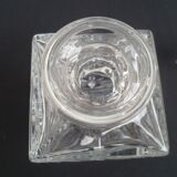A molded Crystal whiskey decanter