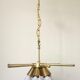 Rare Midcentury Brass Chandelier, 1970s