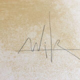 Wifredo LAM, El ultimo viaje del buque fantasma - 7, 1976. Original lithograph signed