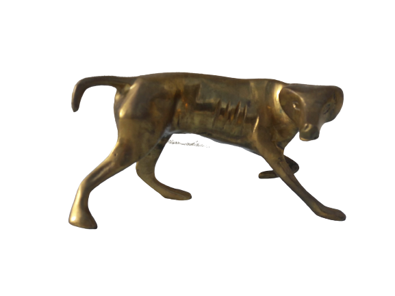Brass dog