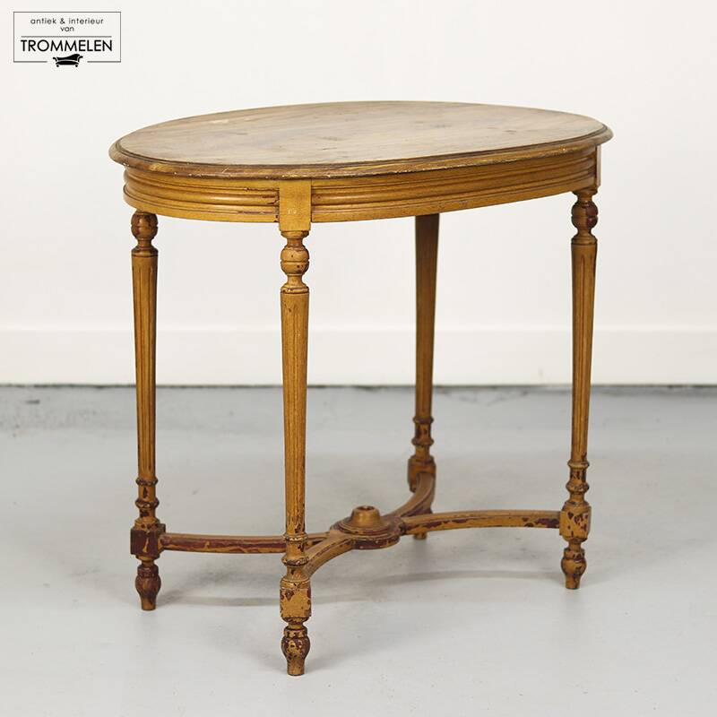 French antique painted side table