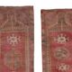 Vintage Turkish Oushak rug 48x106 cm (unique piece)