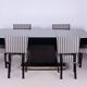 Large Art Deco Chrome and Black Glass Extendable Dining Table, 1930s
