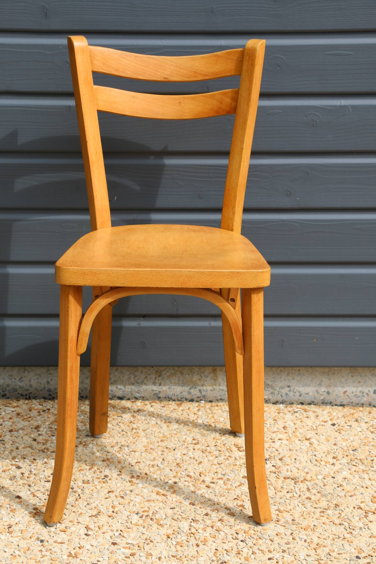 5 Baumann chairs No. 19 in light beech.