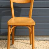 5 Baumann chairs No. 19 in light beech.