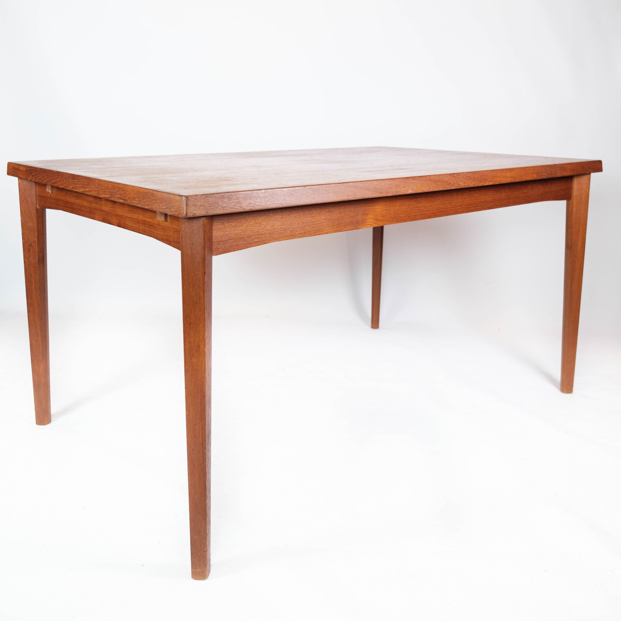 Table à manger en teck avec rallonges, de design danois, années 1960