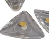 Vintage Val St. Lambert Crystal table Set, 1960s