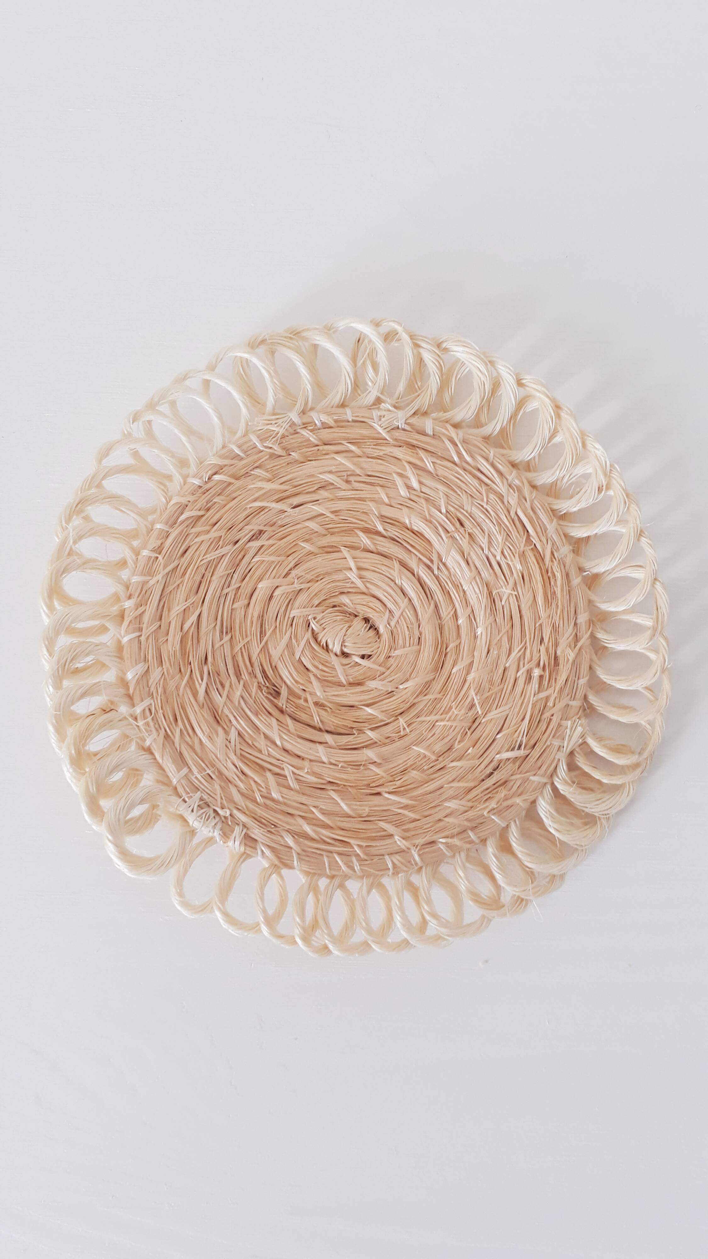 6 Sisal glass underglasses