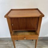 Directory bedside table in cherry wood circa 1800