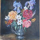 Tableau ancien signé Simone Masset