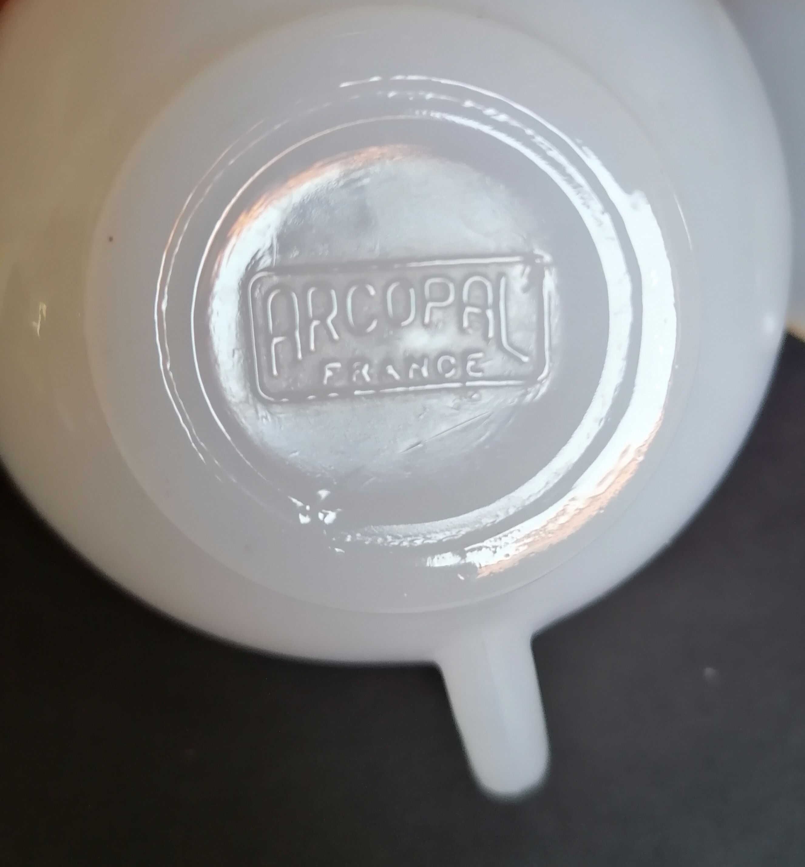 6 cups arcopal white opaline