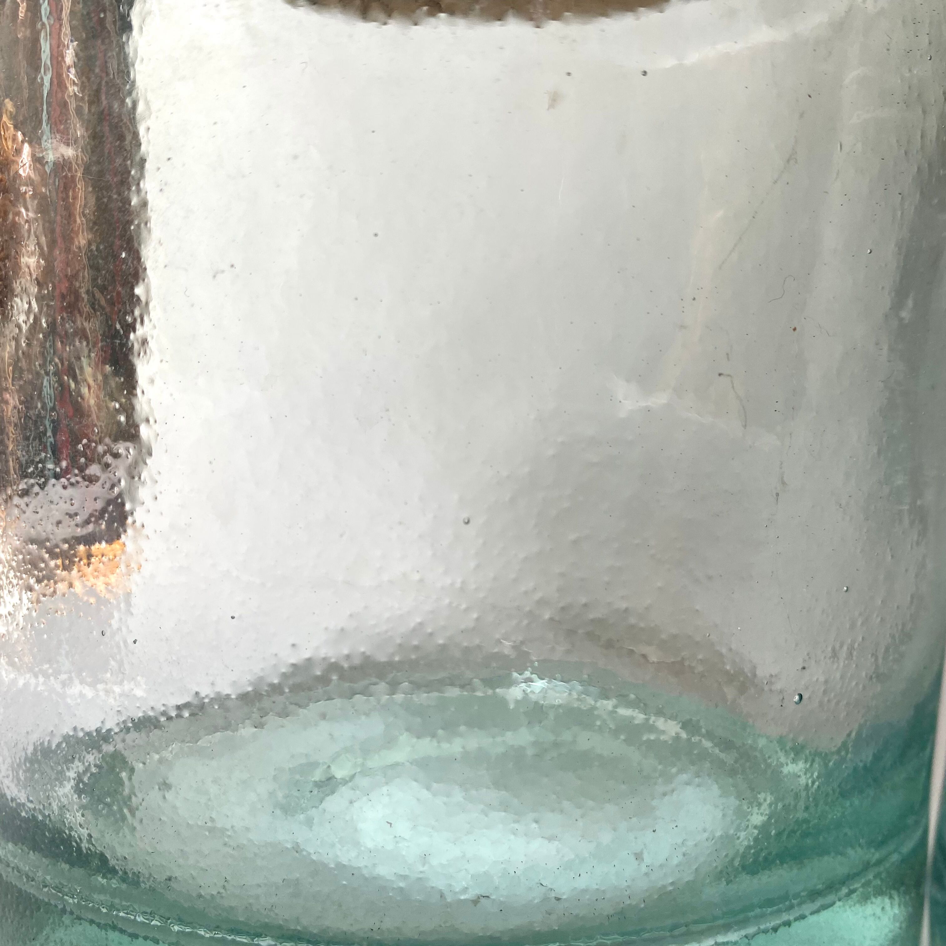 Glass jars with cork stopper