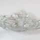 Silver crystal bowl mid-century, Italy, 1970s