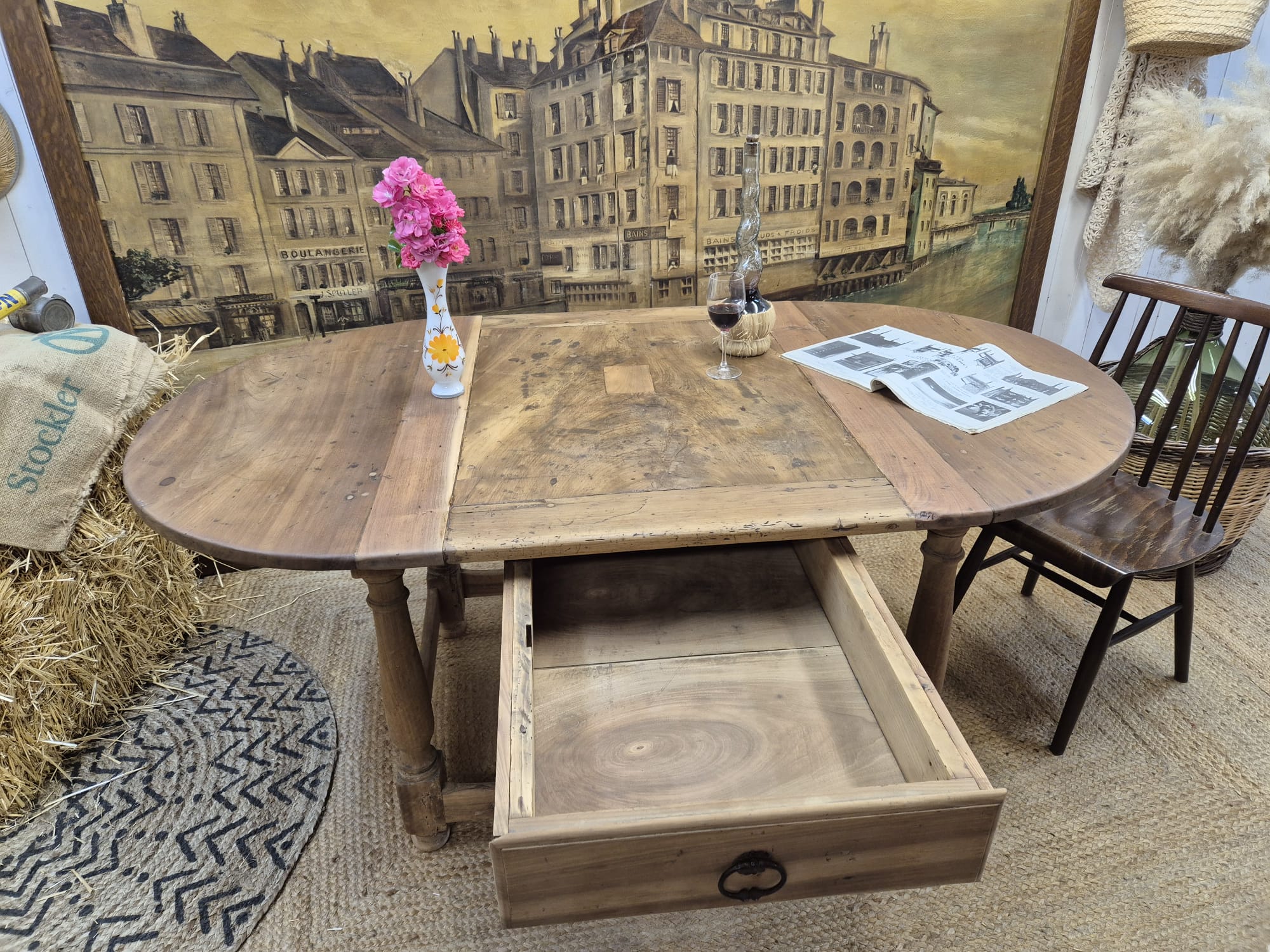 Very old farmhouse table