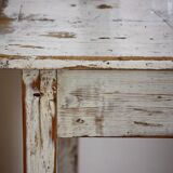 Shabby white side table