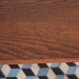 Teak coffee table with compass feet