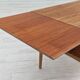 1970s, Danish design, folding sofa table, teak and oak wood
