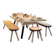 RS Barcelona table design "You & Me" – Chic signature piece for the living room.