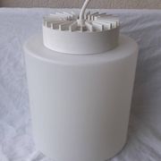 Suspension in white opaline Lita
